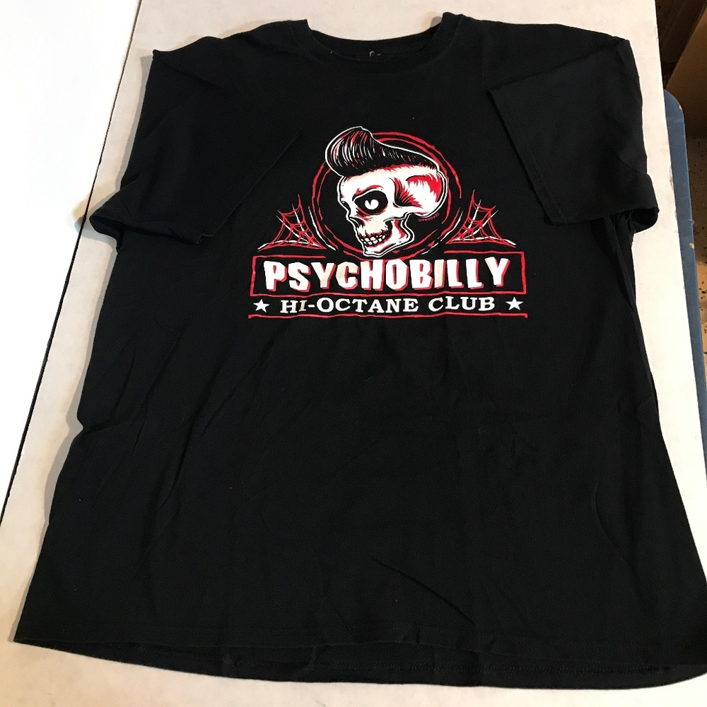 MEN'S SIZE 2XL PSYCHOBILLY HI-OCTANE CLUB T-SHIRT